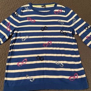 Talbots Glasses Sweater